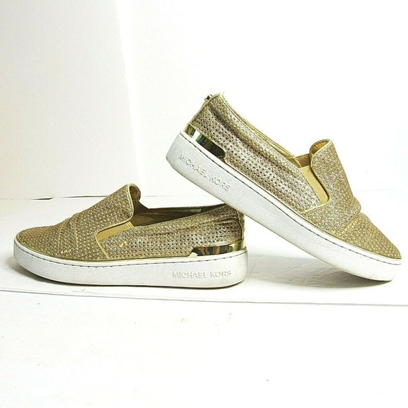 MICHAEL by MICHAEL KORS Gold Mesh Deck/Shoes 6.5 - Picture 3 of 9